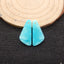 New 1 Pair Nugget Natural Amazonite Gemstone Earring Beads, 20x9x2mm, 1.8g