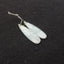 New 1 Pair Natural Amazonite Teardrop Gemstone Earring Beads, Customized Gemstone Earring Pair, 38x11x4mm, 4.6g