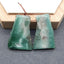 New Natural Green Chalcedony Gemstone Earrings Bead, Drilled Green Earring Pair,33x23x4mm, 12g