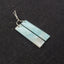 New 1 Pair Natural Amazonite Rectangle Gemstone Earring Beads, 37x9x3mm, 4.8g