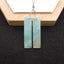 New 1 Pair Natural Amazonite Rectangle Gemstone Earring Beads, 37x9x3mm, 4.8g