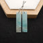 New 1 Pair Natural Amazonite Rectangle Gemstone Earring Beads, 37x9x3mm, 4.8g