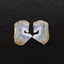 Nugget Natural Blue Lace Agate Drilled Earrings Pair, 35x13x3mm, 11g