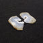 Nugget Natural Blue Lace Agate Drilled Earrings Pair, 35x13x3mm, 11g