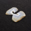 Nugget Natural Blue Lace Agate Drilled Earrings Pair, 35x13x3mm, 11g