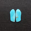 New 1 Pair Nugget Natural Amazonite Gemstone Earring Beads, 32x14x3mm, 5.4g