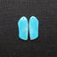 New 1 Pair Nugget Natural Amazonite Gemstone Earring Beads, 32x14x3mm, 5.4g