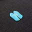 New 1 Pair Nugget Natural Amazonite Gemstone Earring Beads, 32x14x3mm, 5.4g