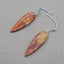 Natural Red Creek Jasper Earring Beads 37*12*3mm, 5.3g