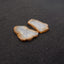Nugget Natural Blue Lace Agate Drilled Earrings Pair, 32x29x3mm, 11.3g
