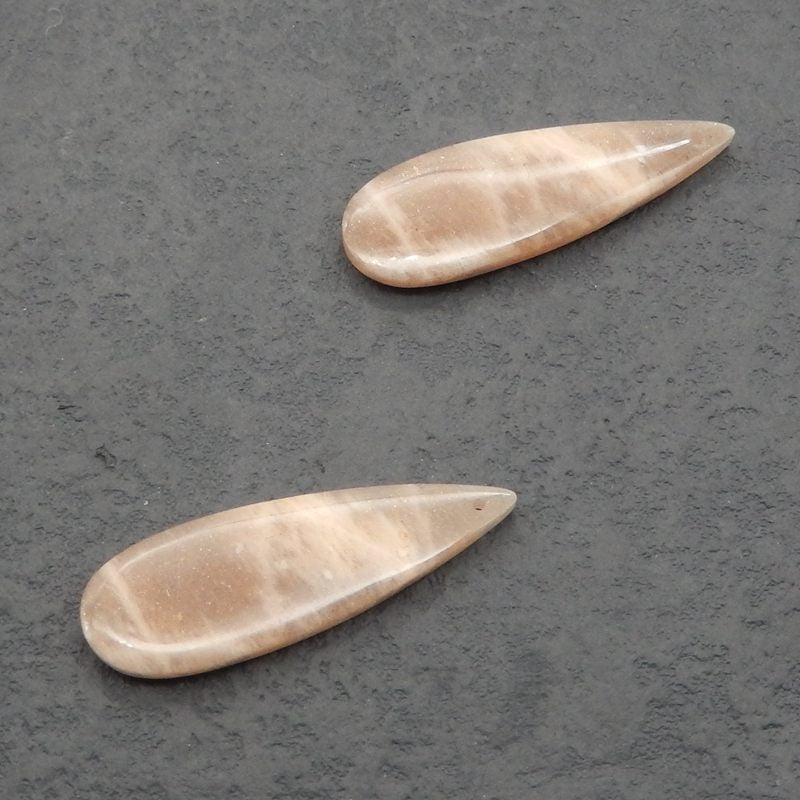 Natural Heliolite Sunstone Earring Beads 40*13*4mm, 6.9g