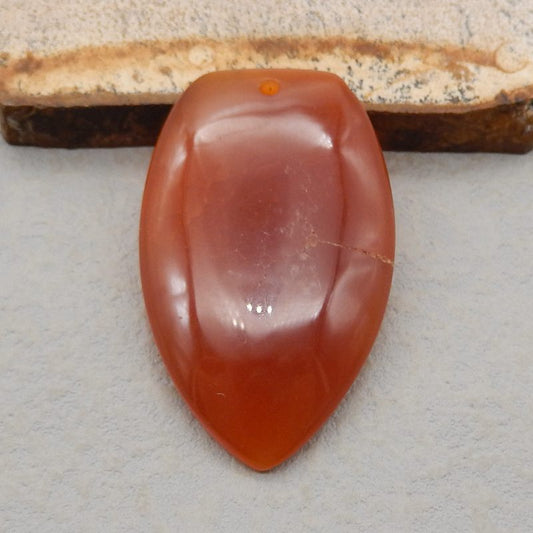 Natural Red Agate Pendant Bead 48*29*6mm, 15.5g