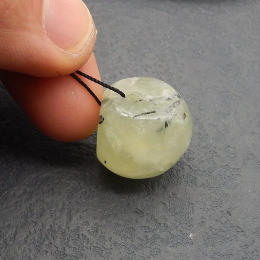 Natural Nephrite Jade Pendant Bead 22*21*21mm, 14.5g