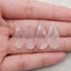 4 PCS Natural Rose Quartz Pendant Beads ,26×11×4mm,23×11×4mm ,6.9g