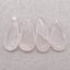 4 PCS Natural Rose Quartz Pendant Beads ,26×11×4mm,23×11×4mm ,6.9g