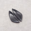 Natural Obsidian Gemstone Earring Beads, Gemstone Earring Pair, 39x16x4mm, 8g