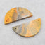 Natural Bumblebee Jasper Earring Beads 40*20*3mm, 10.4g