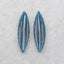 Natural Blue Apatite Crystal Earring Beads 37*10*5mm, 6.4g