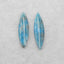 Natural Blue Apatite Crystal Earring Beads 37*10*5mm, 6.4g