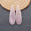 Natural Kunziter Earring Beads,Handmade Gemstone Earring pair,Gemstones For Jewelry Making,36x11x4mm,6.4g