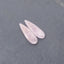 Natural Kunziter Earring Beads,Handmade Gemstone Earring pair,Gemstones For Jewelry Making,36x11x4mm,6.4g
