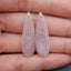 Natural Kunziter Earring Beads,Handmade Gemstone Earring pair,Gemstones For Jewelry Making,36x11x4mm,6.4g