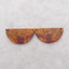 Natural Multi-Color Picasso Jasper Gemstone Earring Beads, Double Hole Earring Pair,For Jewelry DIY Making, 16x30x3mm, 5.7g