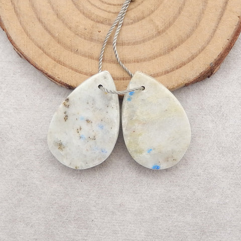 Nugget (Rough Sides) Natural K2 Jasper Earring Beads, Drilled Gemstone Pair