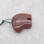 Natural Agate Gemstone Pendant Bead, Drilled Gemstone Pendant,Handmade Pendant Gift, 53x33×10mm, 21.6g