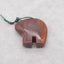Natural Agate Gemstone Pendant Bead, Drilled Gemstone Pendant,Handmade Pendant Gift, 53x33×10mm, 21.6g