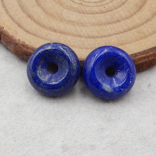 Natural Lapis Lazuli Earring Beads 15*15*6mm, 4.6g