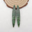 Natural African Jade Earring Beads 54x8x5mm, 6.0g