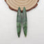 Natural African Jade Earring Beads 54x8x5mm, 6.0g