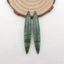 Natural African Jade Earring Beads 54x8x5mm, 6.0g
