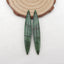 Natural African Jade Earring Beads 54x8x5mm, 6.0g