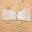 Natural Blue Lace Agate Earring Beads 25x20x3mm, 6.6g