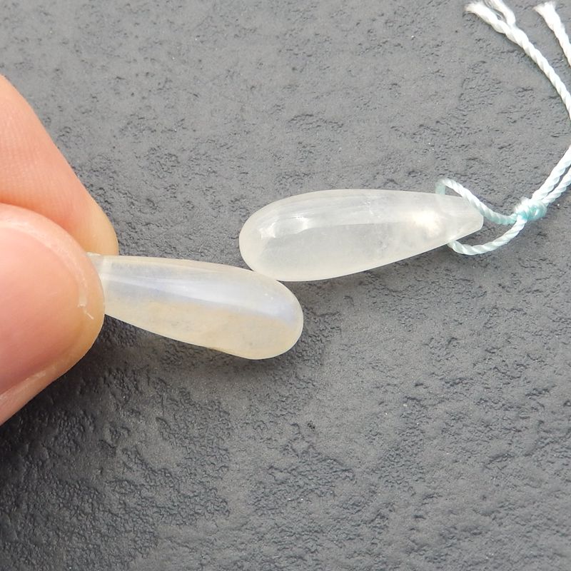 Natural Moonstone Earring Beads 24x8x8mm, 4.6g