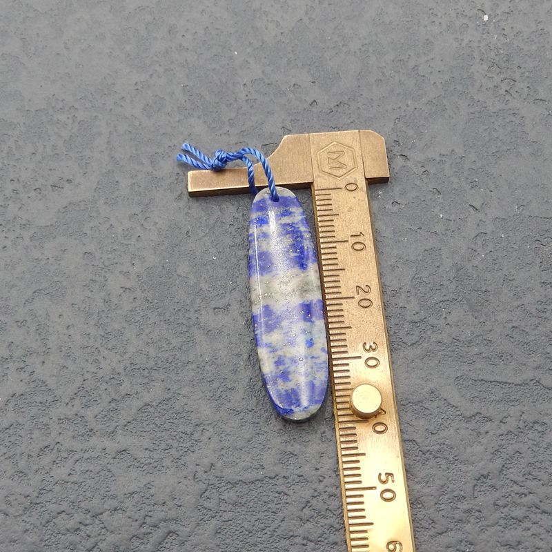 Natural Lapis Lazuli Earring Beads 40x12x4mm, 8.3g
