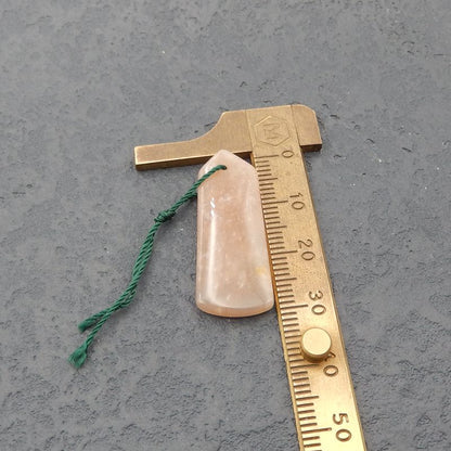 Natural Heliolite Sunstone Earring Beads 32x13x4mm, 6.4g