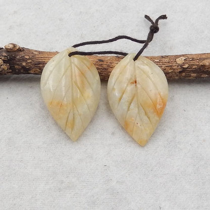 Natural Amazonite Earring Beads 29*18*5mm, 7.0g