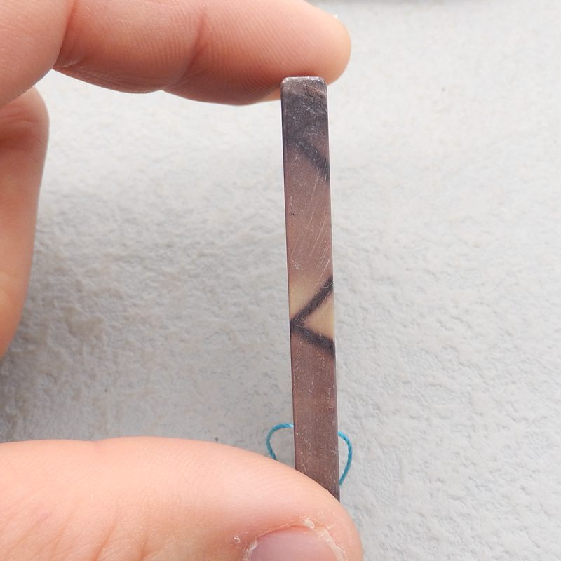 Natural Mookaite Jasper Pendant Bead 50*25*5mm, 17.9g