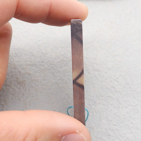 Natural Mookaite Jasper Pendant Bead 50*25*5mm, 17.9g