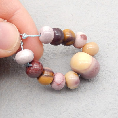 11 pcs Natural Mookaite Jasper Pendant Beads 12*18*18mm, 7*7*10mm, 17.2g