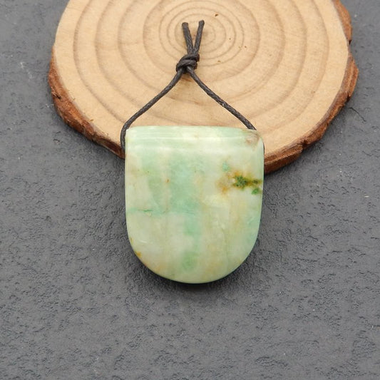 Natural Chrysocolla Pendant Bead 29*25*12mm, 15.6g