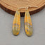 Bumble Bee Stone Teardrop Boucles d'oreilles paire de pierres pour faire des boucles d'oreilles, 42x11x4mm, 5.5g