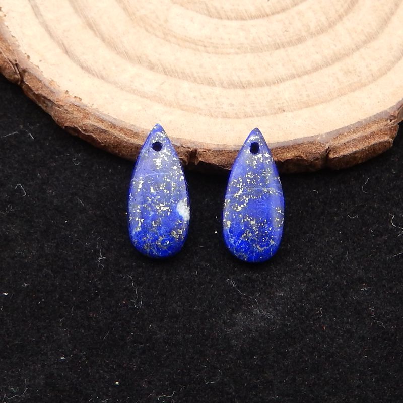 Natural Lapis Lazuli Earring Beads 17*7*2mm, 1.1g