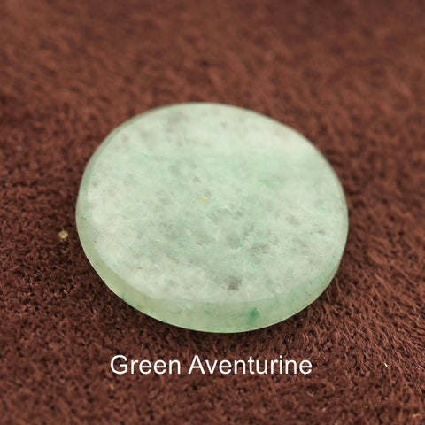 Natural Round Coin-Cut Gemstone Tablets - Flat Surface with Soft Polished Edges for Minimalist Jewelry Design - Gomggsale