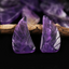 Earrings Bead Amethyst - Wing Earrings Natural Stone jewelry accessories
