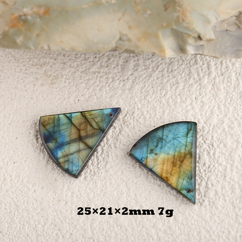 Natural Labradorite and Obsidian Earrings for Women, Intarsia Earrings Beads for Jewelry Making