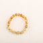 Natural Stone Lopaz Gold Rutilated Quartz Bracelet  Handmade Elastic Rope Beaded Jewelry